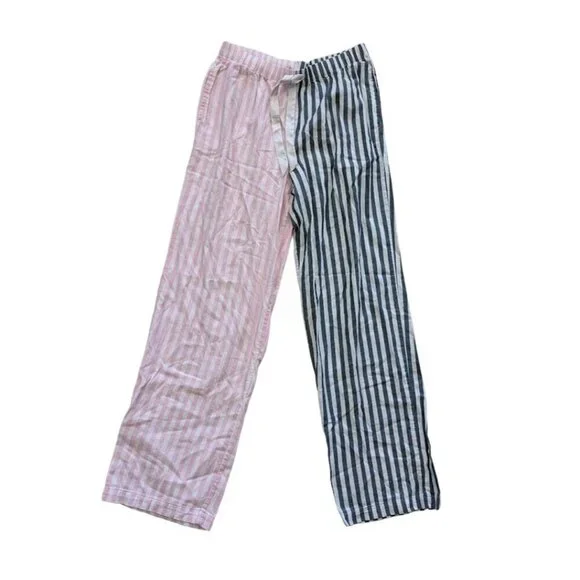 VICTORIA'S SECRET Women's Pajamas Flannel PJ 2-piece Set Small Stripes - Picture 5 of 10